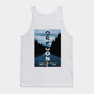 Oregon Travel Poster Tank Top